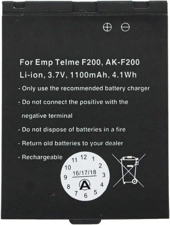 Immagine prodotto AccuCell Batteria per Emporia AK-F200, Emporia Flip Telme F210