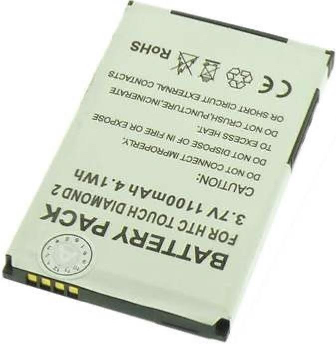 Immagine prodotto HTC Akku für Touch Diamond 2, TOPA160, 35H00125-02M, BA (1 pz., Specifico del dispositivo, 1100 mAh)