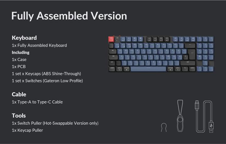 Produktbild Keychron K13 Pro (CH, Kabelgebunden, Kabellos)