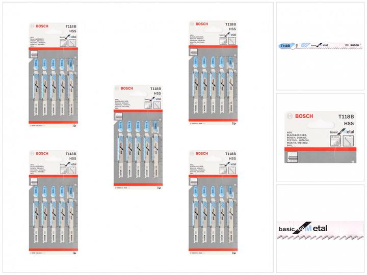 Actual product image Bosch Professional Zubehör T 118 A, pack of 25