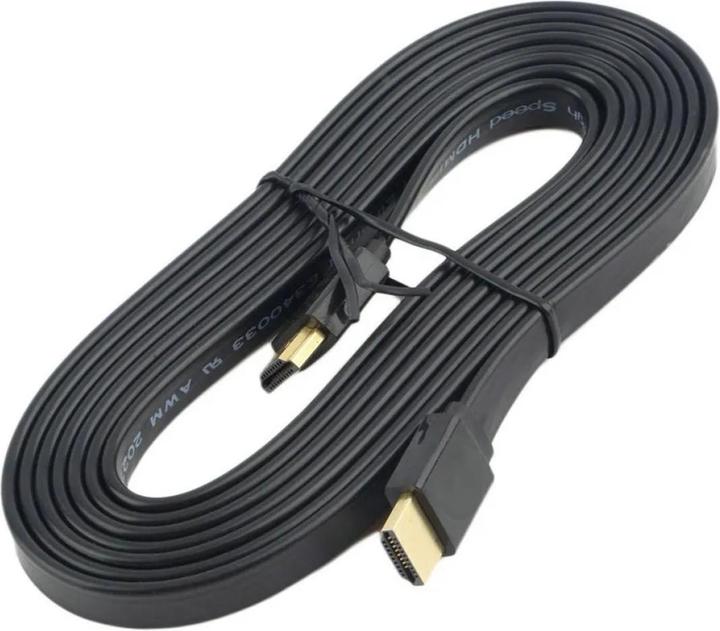 Produktbild PowerGuard HDMI 1.4 Flachband Kabel 3m 3D 2160p 4K vergoldet (HDMI)