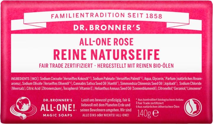 Immagine prodotto Dr. Bronner's Rose All-One (Sapone duro)