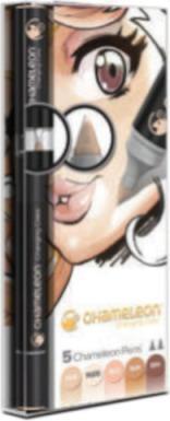 Image du produit Chameleon Pinceau aquarelle pour les tons de peau, 5 pièces (Marron, 5 x)
