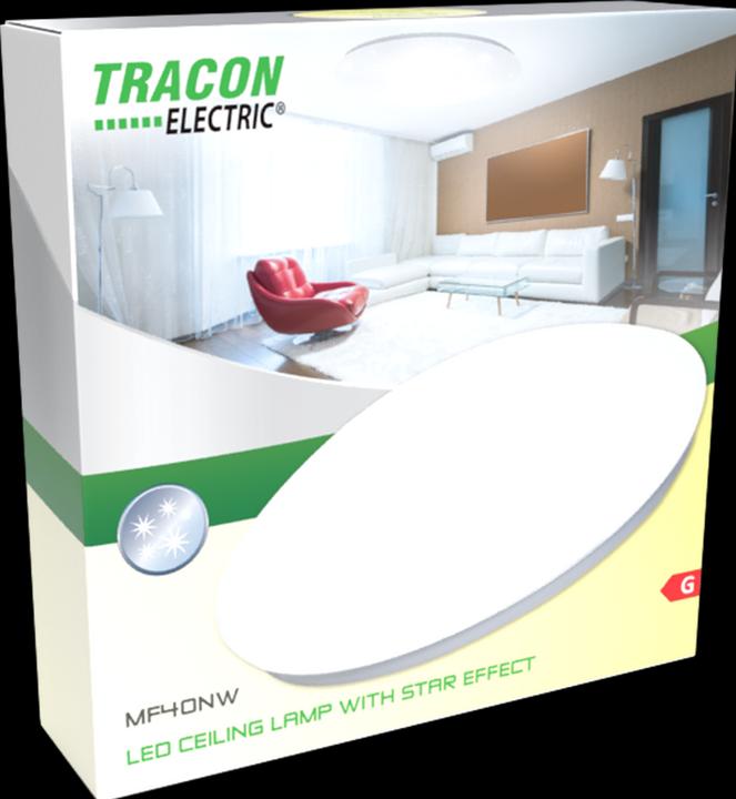 Actual product image Tracon LED wall light with star effect (1100 lm)