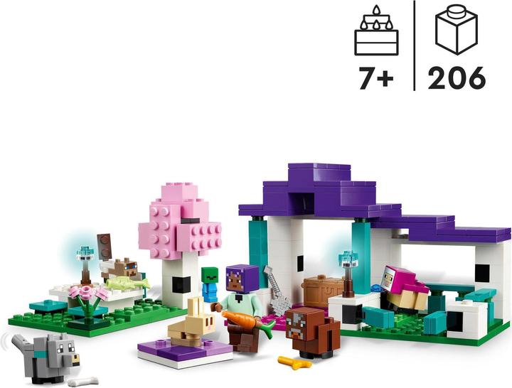 Produktbild LEGO Das Tierheim (21253, LEGO Minecraft)