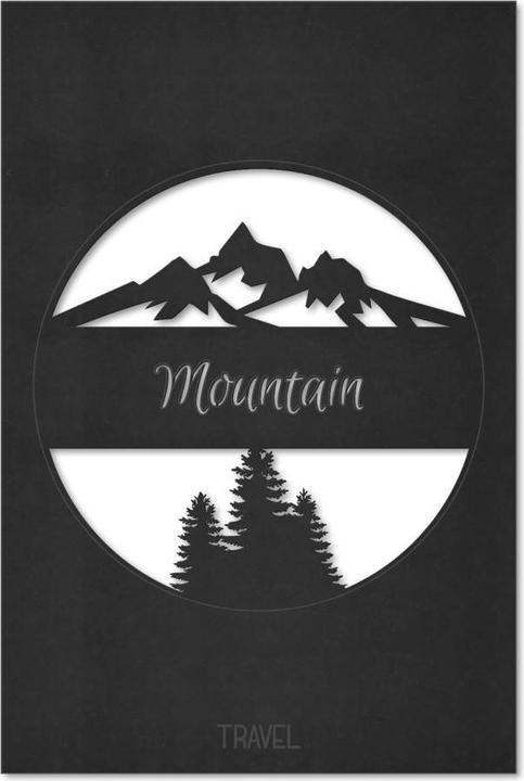 Image du produit Trenddeko Montagne de voyage (40 x 60 cm)