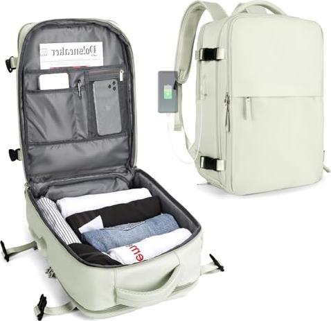 Actual product image Only-Bags.Store Cabin Bag for EasyJet 45x36x20 Travel Backpack Ryanair with USB Port Airplane Backpack