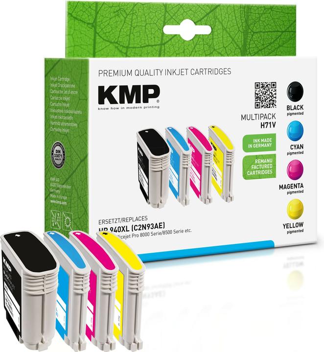 KMP H71V Vorteilspack BK/C/M/Y komp. m. HP No. 940 XL (M, BK, C, Y)