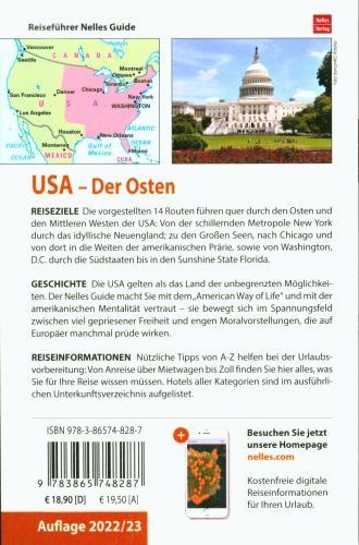 Produktbild Nelles Guide Reiseführer USA: Der Osten (Deutsch, Nelles/, 2022)