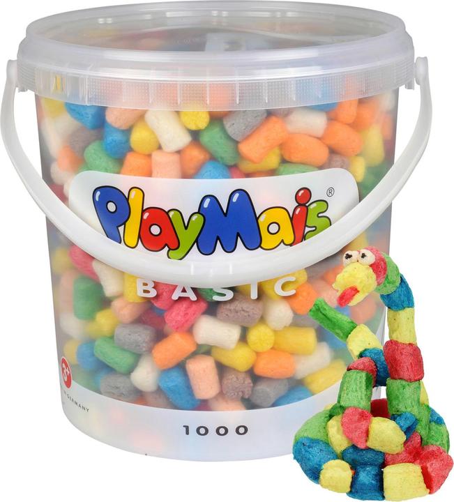 Actual product image PlayMais Play Corn Basic bucket 10 liters (1000 pieces)