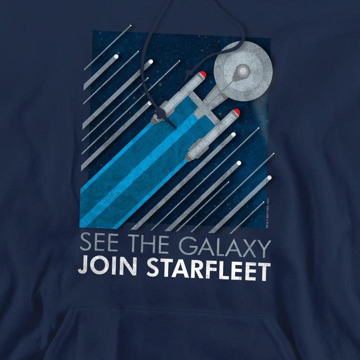 Immagine prodotto Starfleet Recruitment Felpa con Cappuccio Poster Uomo (L)