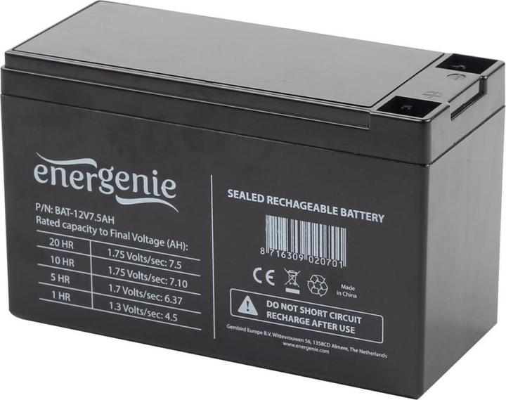 Immagine prodotto Gembird Batteria ricaricabile BAT-12V7.5AH / Pacco batteria