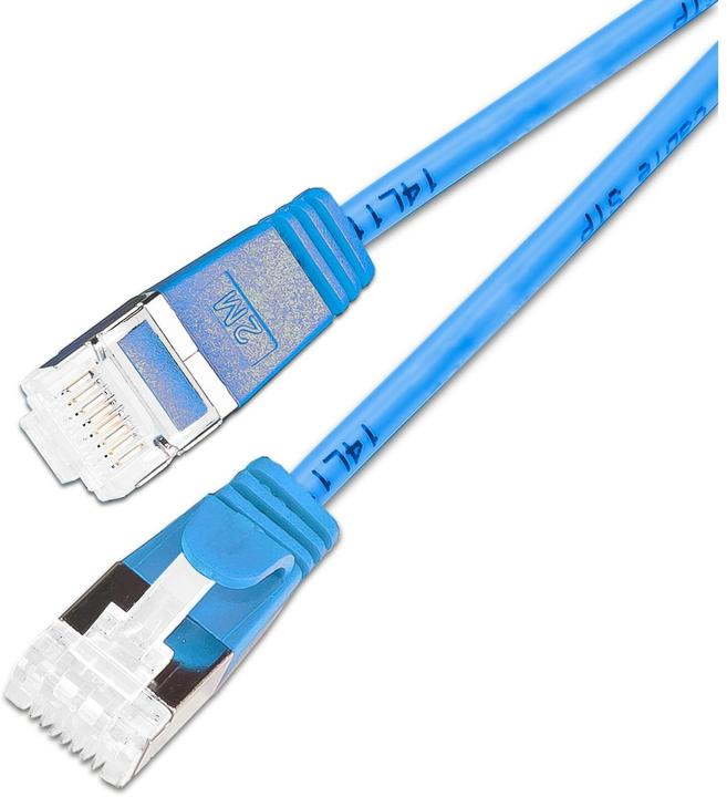 Image du produit SLIM Câble patch RJ-45, Cat 6A, U/FTP, 3 m, bleu, 36-Pack (U/FTP, CAT6a, 3 m)