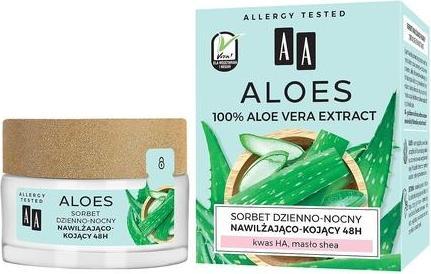 Actual product image Oceanic Aa - Aloe 100% Aloe Vera Extract Hydro Sorbet Sorbet Day-Night Moisturising And Soothing 48H 50Ml (50 ml, Night cream)