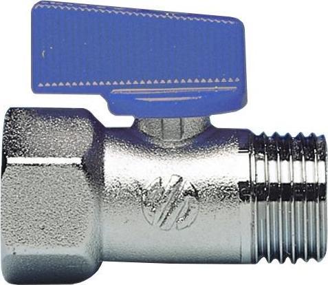 Actual product image VALVLE MINI 1/2 M/F BLUE HANDLE