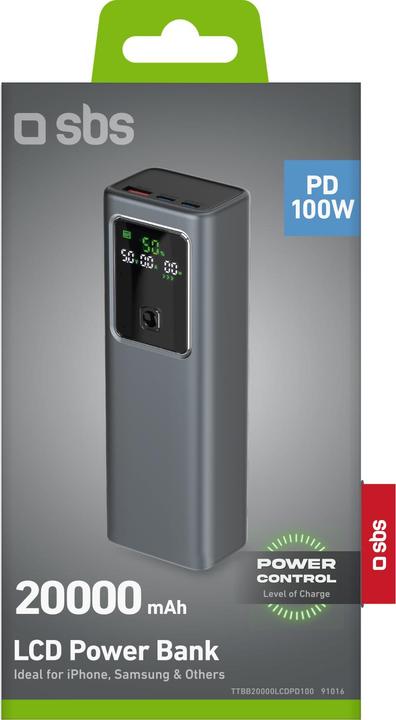 Immagine prodotto SBS Powerbank (20000 mAh, 100 W, 74 Wh)