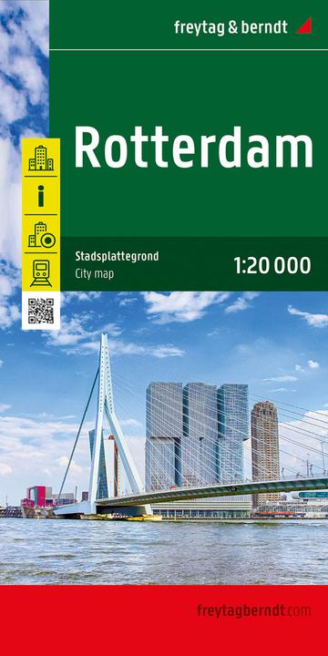 Produktbild Rotterdam, Stadtplan 1:20.000, freytag