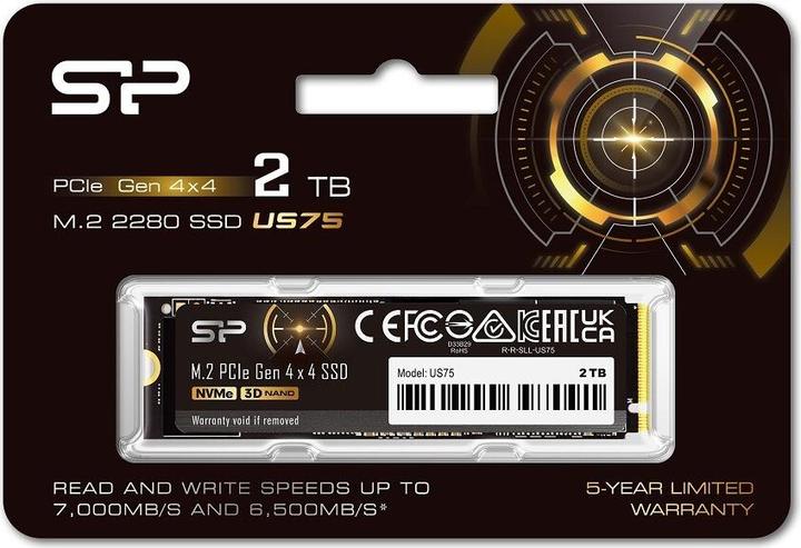 Immagine prodotto Silicon Power SSD US75 2TB M.2 PCIe NVMe (2000 GB, M.2 2280)