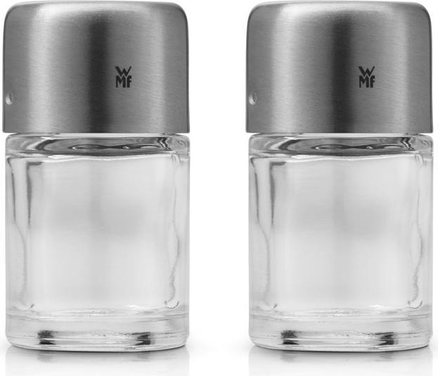 Produktbild WMF Salz und Pfefferstreuer Set 2tlg Streuer klein Bel Gusto Edelstahl matt (Pfeffer, Salz)