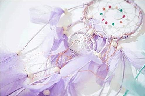 Image du produit Cover-Discount DIY Kit de bricolage attrape-rêves Dreamcatcher violet
