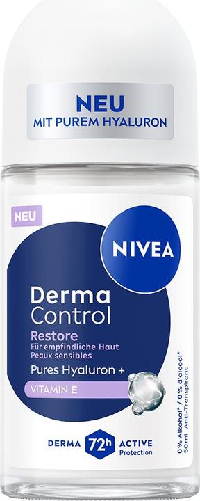 Actual product image NIVEA Deo Derma Control Restore Roll-on Female 50 ml (Roll-on, 50 ml)