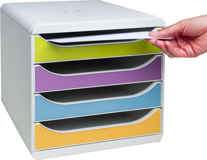 Produktbild Exacompta Schubladenbox BIG BOX, 4 Schubladen, Pop N'Co (A4+)