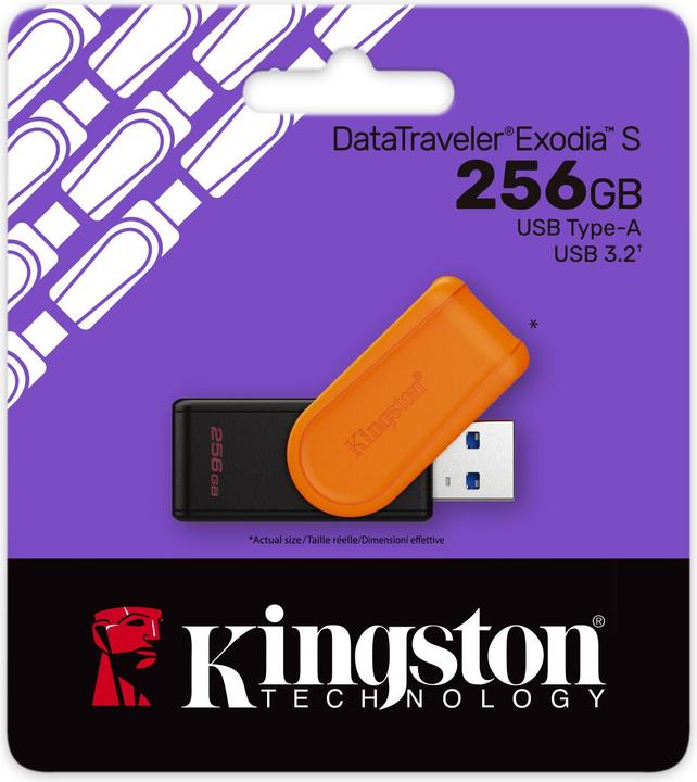 Immagine prodotto Kingston USB-Stick 256GB DataTraveler Exodia S USB 3.2 retail (256 GB, USB-A)