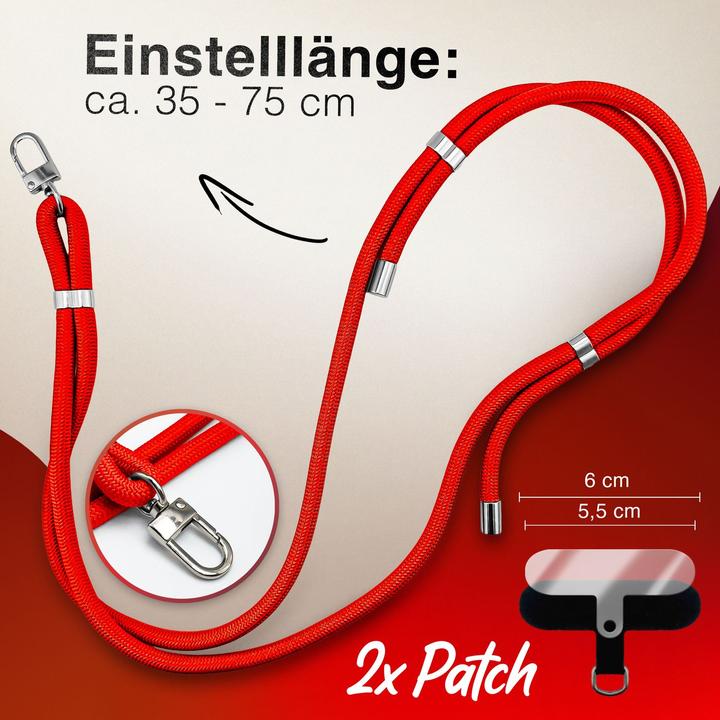 Image du produit Nalia HoldMe Lanyard Handykette – Universal Trageband für Smartphones - Verstellbar, Soft & Elastisch