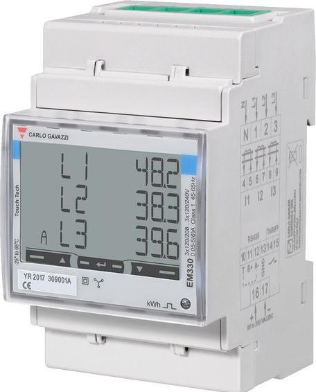 Immagine prodotto Carlo Gavazzi Analizzatori di rete trifase 230... 480V IP51 6 A EM330