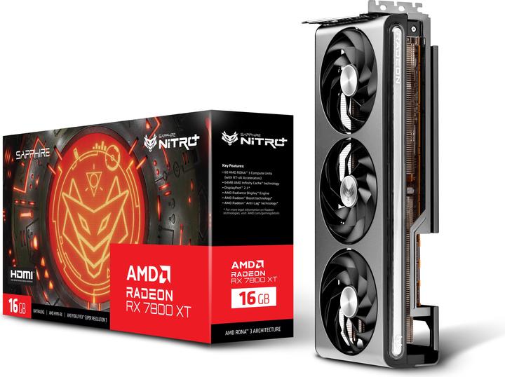 Actual product image Sapphire RX 7800 XT Nitro+ Gaming OC (16 GB)