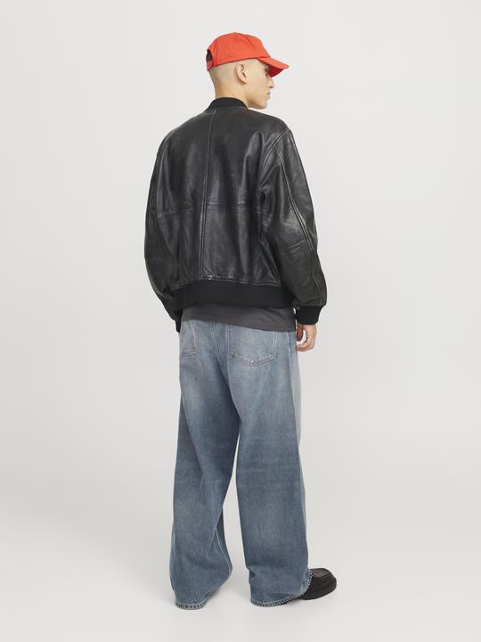 Actual product image Jack & Jones Joraustin Leather Bomber Jkt Styd Aw24 (S)