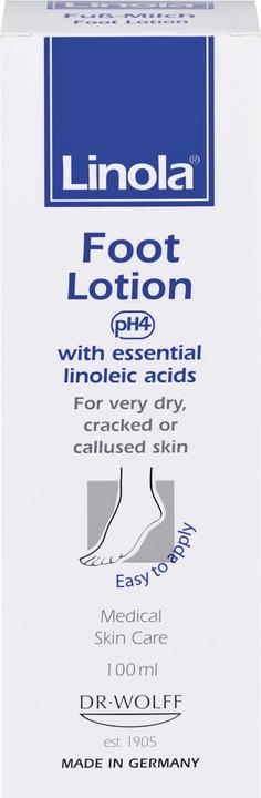 Produktbild Dr. Wolff Linola Fuss-milch, 100 ml MIL (Fusscrème & Fussgel, 100 ml)