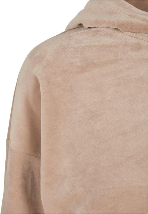Actual product image Urban Classics Ladies Cropped Velvet Oversized Hoody (5XL)