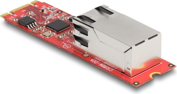Immagine prodotto Delock Convertitore spina M.2 Key B+M a 1 porta RJ45 2.5 Gigabit LAN orizzontale (M.2 Key B, M.2 Key M)