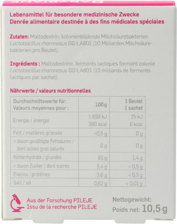 Nutritional values and ingredients Babybiane Imedia 10M (7 Piece, Beutel, 24 g)