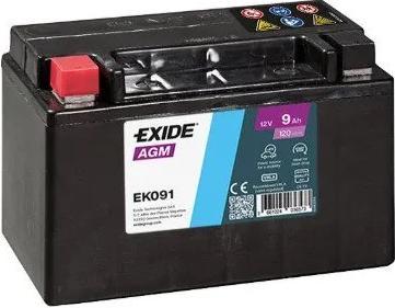 Actual product image Exide Start-Stop Aux. (12 V, 9 Ah)