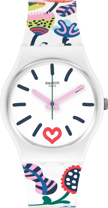 Actual product image Swatch Just Flowers (Analogue wristwatch, 34 mm)
