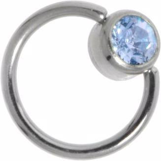 Bijouteria Dünne Piercings (Chirurgenstahl 316L, Kristall)