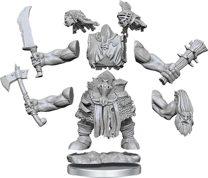 Actual product image Wizkids Dungeons & Dragons Frameworks pack 7 miniatures Model Kit Orcs