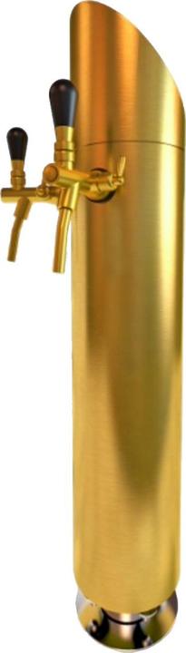 Actual product image Ich-zapfe Schanksäule, 2-leitig, Modell Tower, Ø 114mm