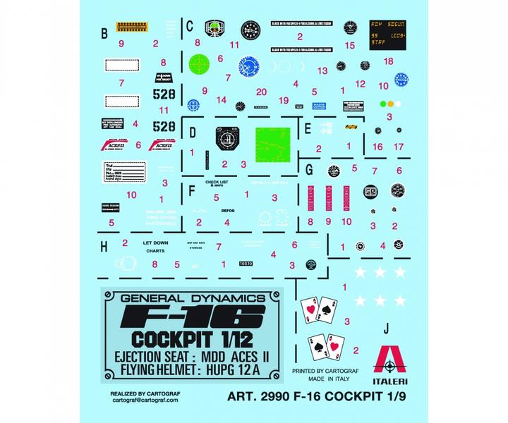 Image du produit Cockpit du F-16 au 1:12