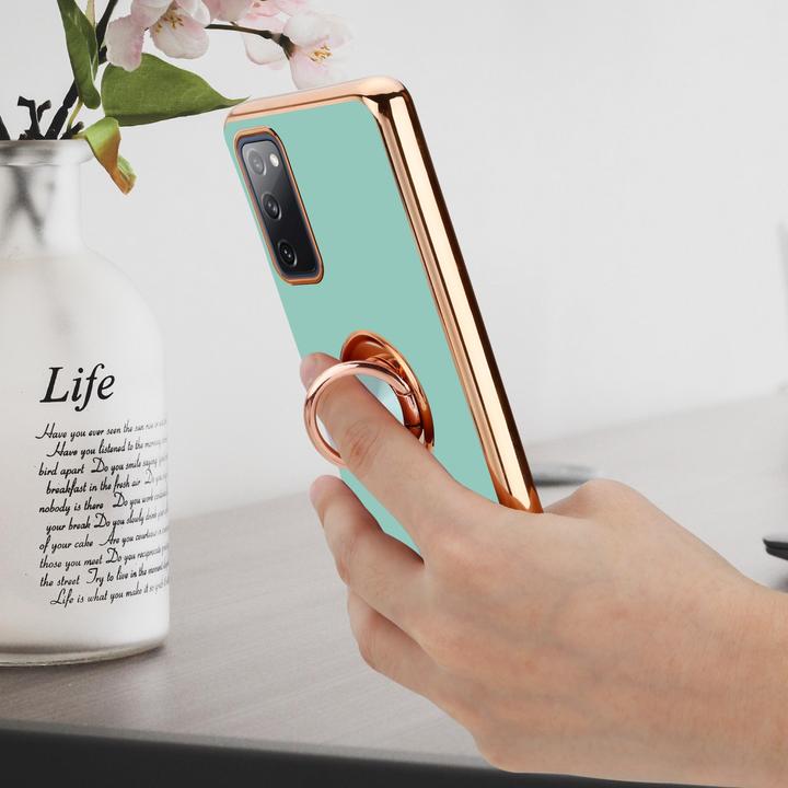 Produktbild Cadorabo Hülle für Samsung Galaxy S20 FE im TPU mit Kameraschutz und Ring LM089 Style (Samsung Galaxy S20 FE)