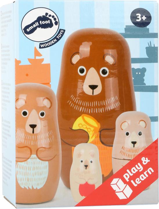 Produktbild small foot Matrjoschka Bären-Familie