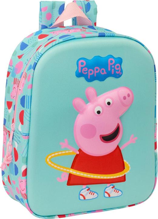 Peppa Pig Schulrucksack grün Rosa 22 x 27 x 10 cm 3D (6 l)