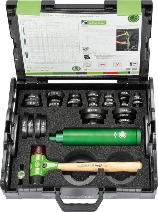 Productafbeelding Kukko Gereedschapsset voor rollagerinstallatie 71-L