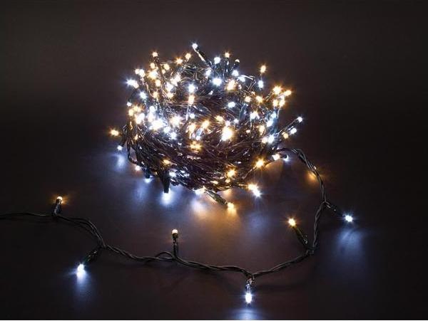 Produktbild Light Creations Duolight - 20 m - 300 LEDs - Weiss und Warmweiss - grünes Kabel - Modulator - 24 V (20 m)