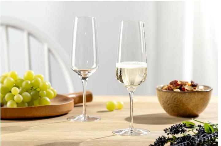 Actual product image Leonardo Champagne glass Cesti 240 ml, 6 pieces, grey/transparent (24 cl, 6 Glasses, Champagne glasses)