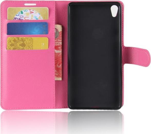 Actual product image MU Classic Litchi Leather Bookcover Series (Sony Xperia E5)