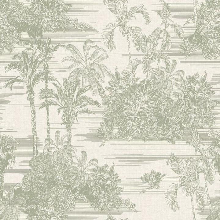 Muriva Eden Collection Tropical Toile Wallpaper (53 x 1000 cm)