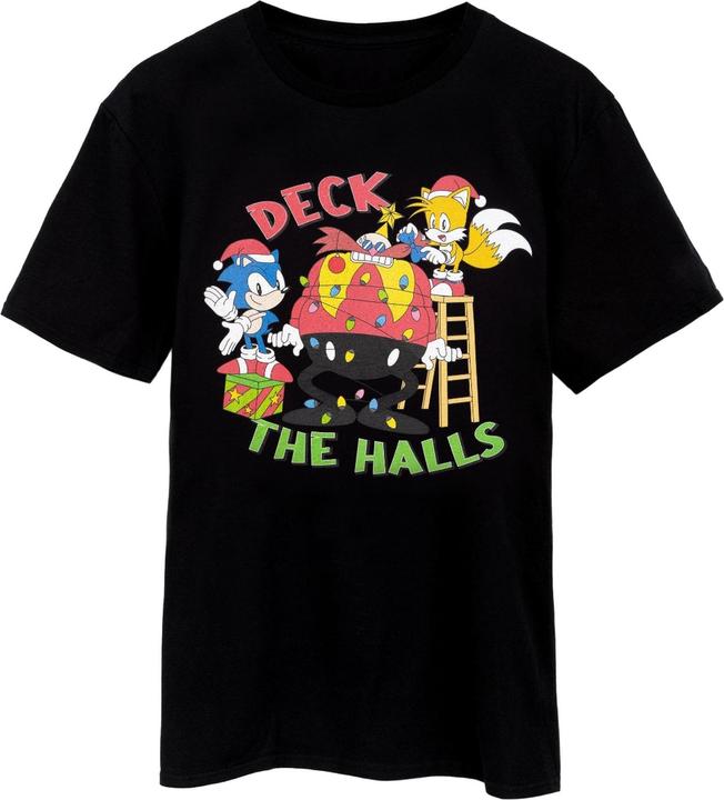 Sonic The Hedgehog Deck The Halls TShirt weihnachtliches Design